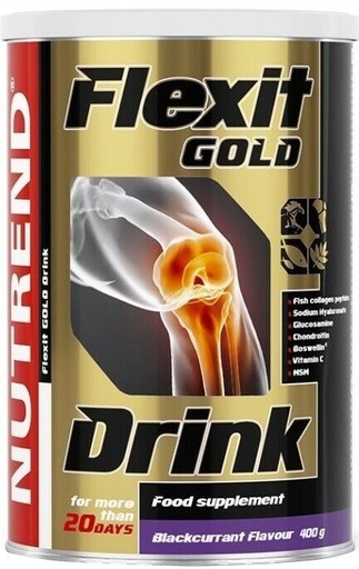 NUTREND FLEXIT GOLD DRINK 400g blackcurrant