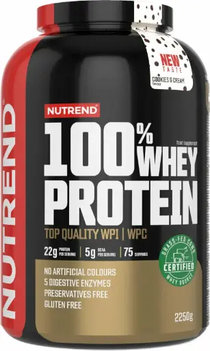 NUTREND 100% WHEY PROTEIN 2250 g (cookies cream)