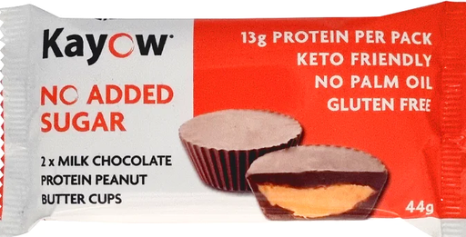 Kayow No Added Sugar Protien Peanut Butter Cups Milk Choc