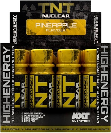 NXT Nutrition TNT Nuclear Shots 12x60ml Pineapple box