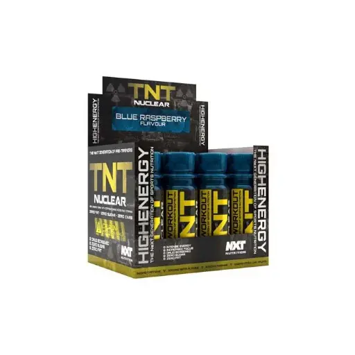 NXT Nutrition TNT Nuclear Shots 12 x 60ml Blue Raspberry Box