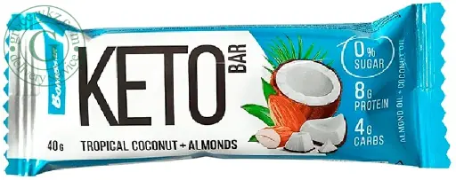 Bommbar Keto bar 40g Tropical coconut and almonds