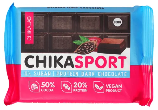 Chika sport protein 100g dark chocolate