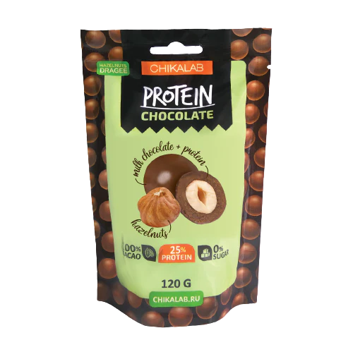 Chikalab dragee 120g Chocolate covered hazelnuts