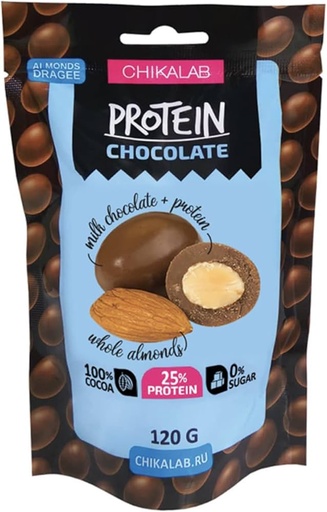 Chikalab dragee 120g Chocolate covered almonds