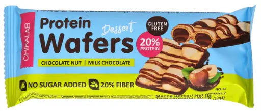 Chika Glazed wafer bar 40g chocolate nut