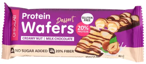 Chika Glazed wafer bar 40g creamy nut