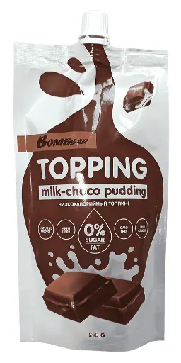 Bombbar topping milk Choco pudding
