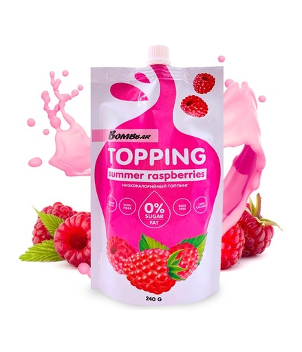 Bombbar topping summer raspberries