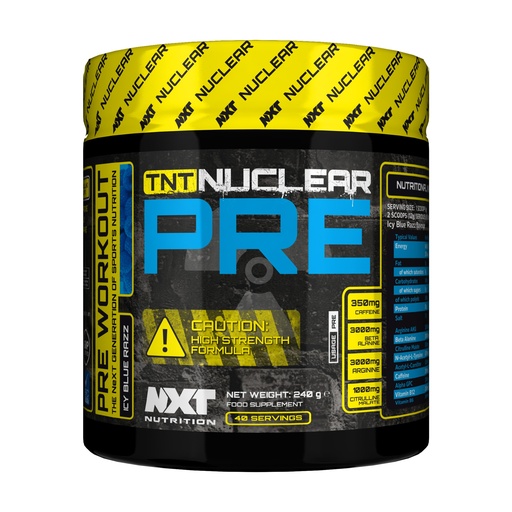 NXT TNT Nuclear PRE Icey Blue Razz 240g